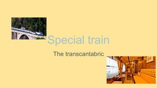 Special train
The transcantabric
 