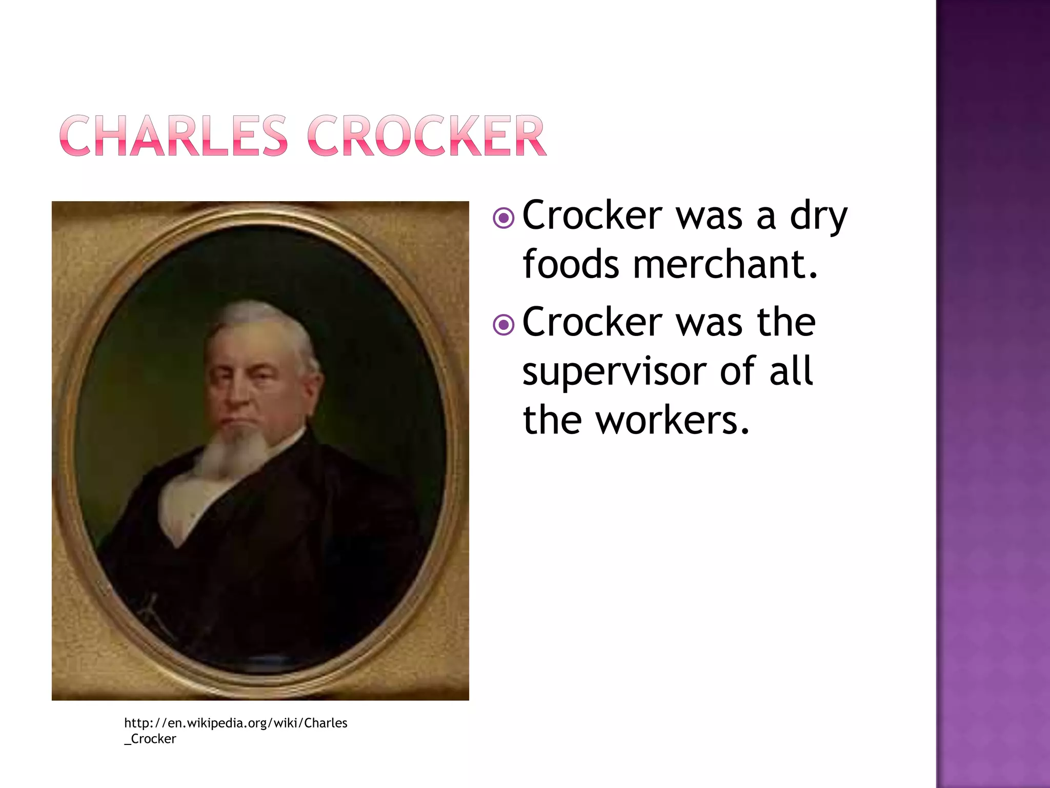 C.P. Huntington carried railroad number one.