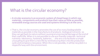 The transition to a circular economy | PPTX