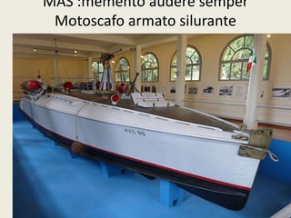 MAS :memento audere semper 
Motoscafo armato silurante 
 