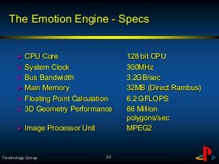 The Technology behind PlayStation 2 | PDF