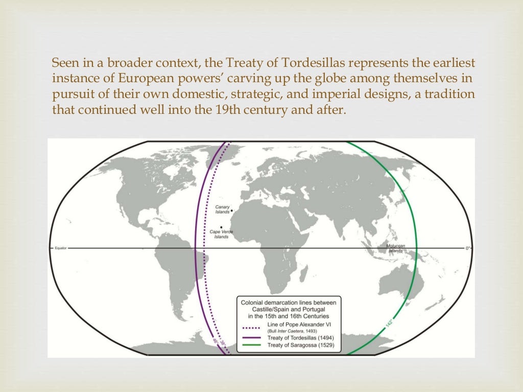 The Treaty of Tordesillas
