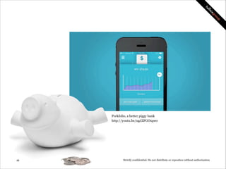 Coin, a better card for your wallet.
http://youtu.be/w9Sx34swEG0
onlycoin.com

!44

Strictly confidential: Do not distribute or reproduce without authorization

 