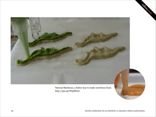 Umami, a better burger thanks to monosodium glutamate.
http://goo.gl/TrHSig
http://youtu.be/UgfTWlj5KK4
!56

Strictly confidential: Do not distribute or reproduce without authorization

 