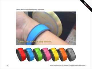 Disney MagicBand, a better Disney experience.

Disney

!23

Strictly confidential: Do not distribute or reproduce without ...