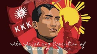 The Trial and Execution of
Andres Bonifacio
 