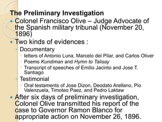 The trial and martyrdom of rizal | PPTX
