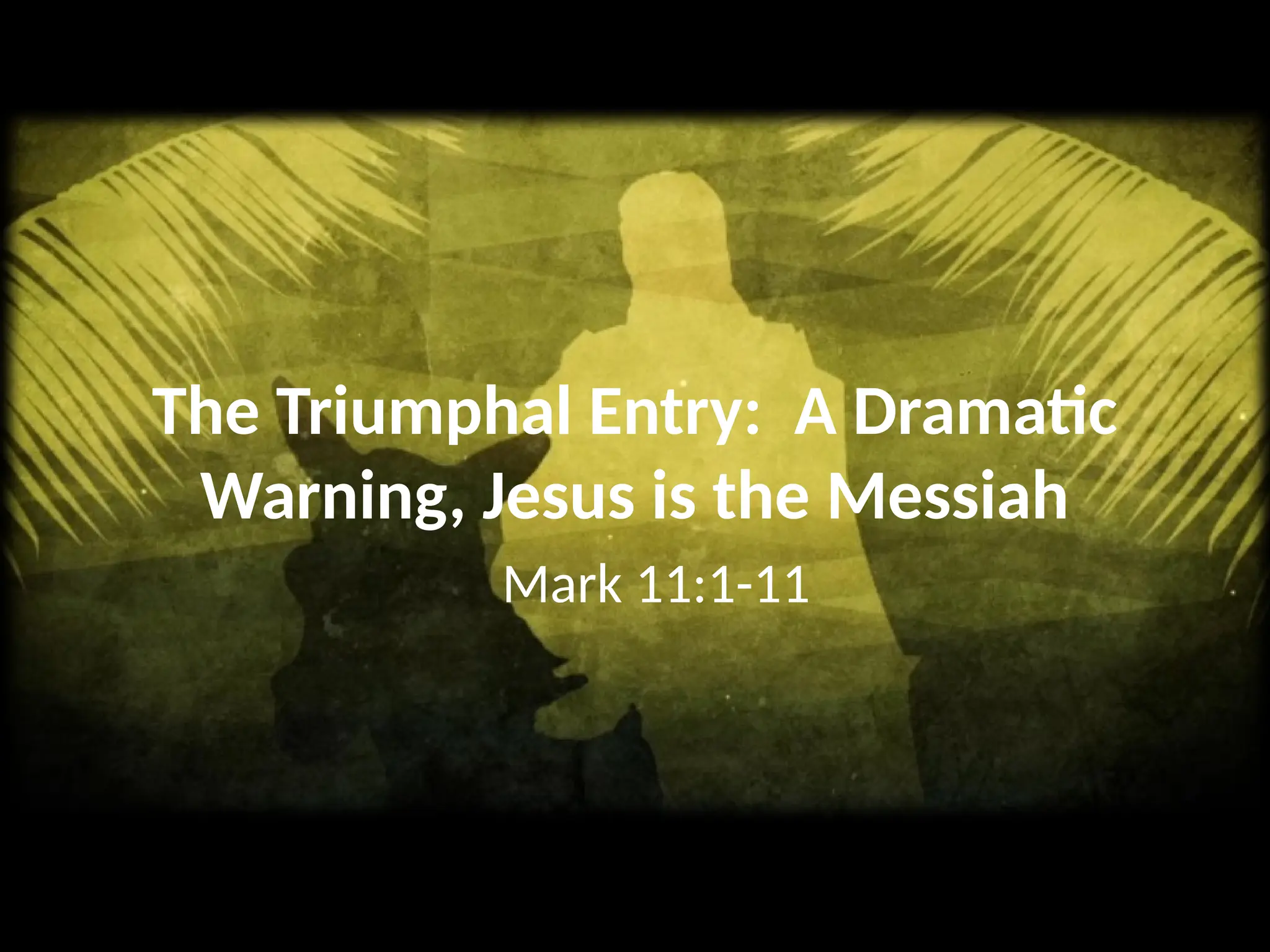 Sermon on Palm Sunday The Triumphal Entry.pptx