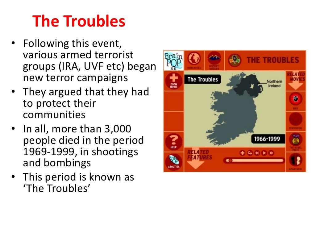 'The troubles' in northern ireland