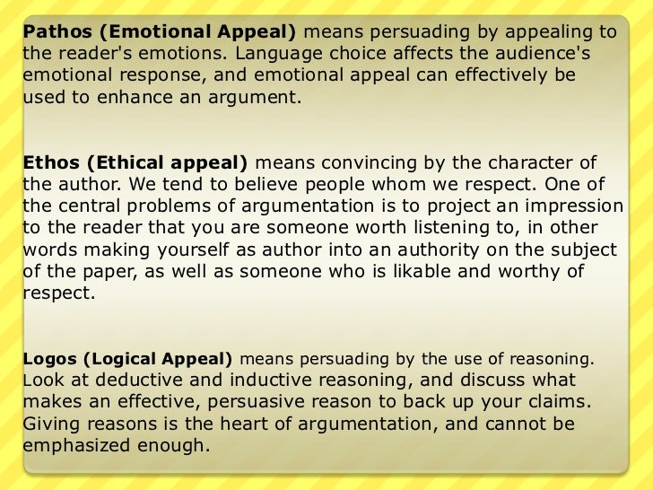 emotional appeal examples in argumentative essay