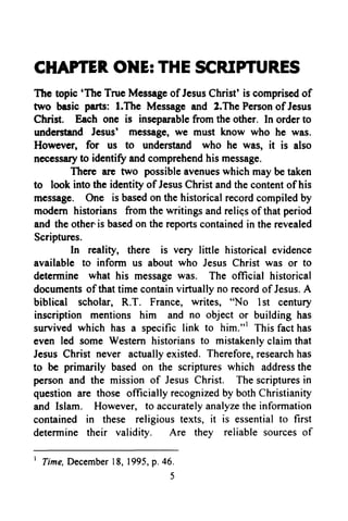 The true message of jesus chrst pbuh | PDF