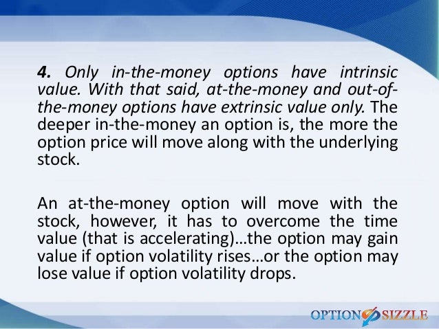 Extrinsic value options trading