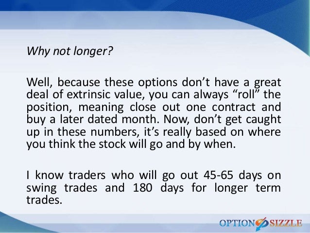 Extrinsic value options trading