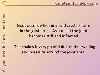 The Truth About Gout