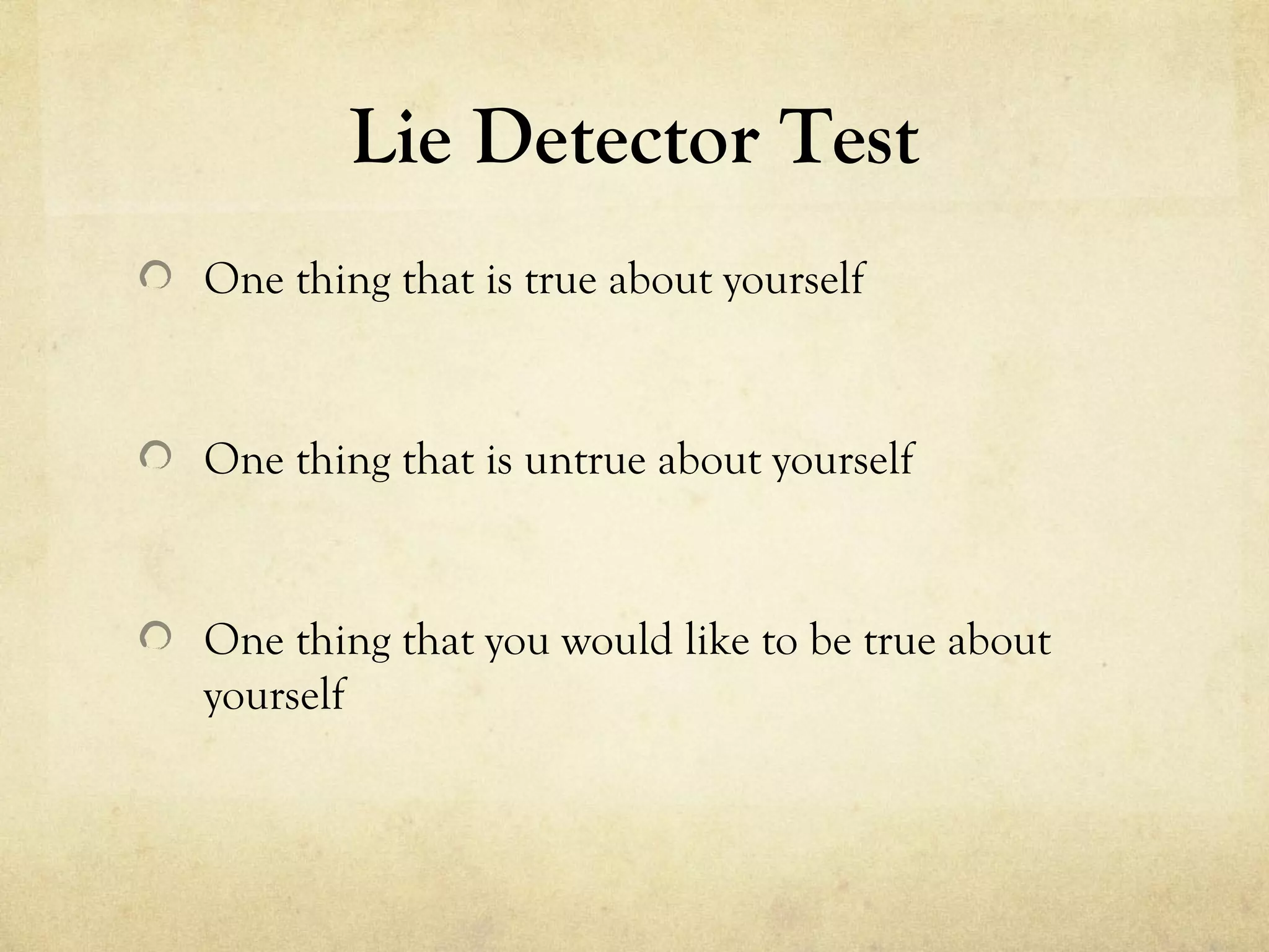 The truth about lying | PPT