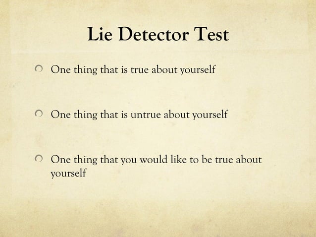 The truth about lying | PPT