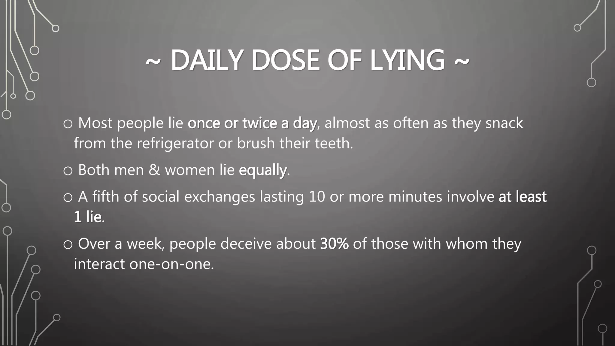 The truth about lying | PPT