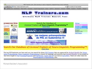 Richard Bandler’s Association
 