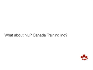 What about NLP Canada Training Inc?
 