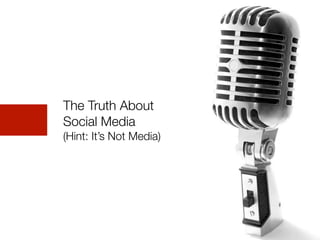 twitter: @paulboomer | copyright 2013 Wizard of Ads
The Truth About
Social Media
(Hint: It’s Not Media)
 