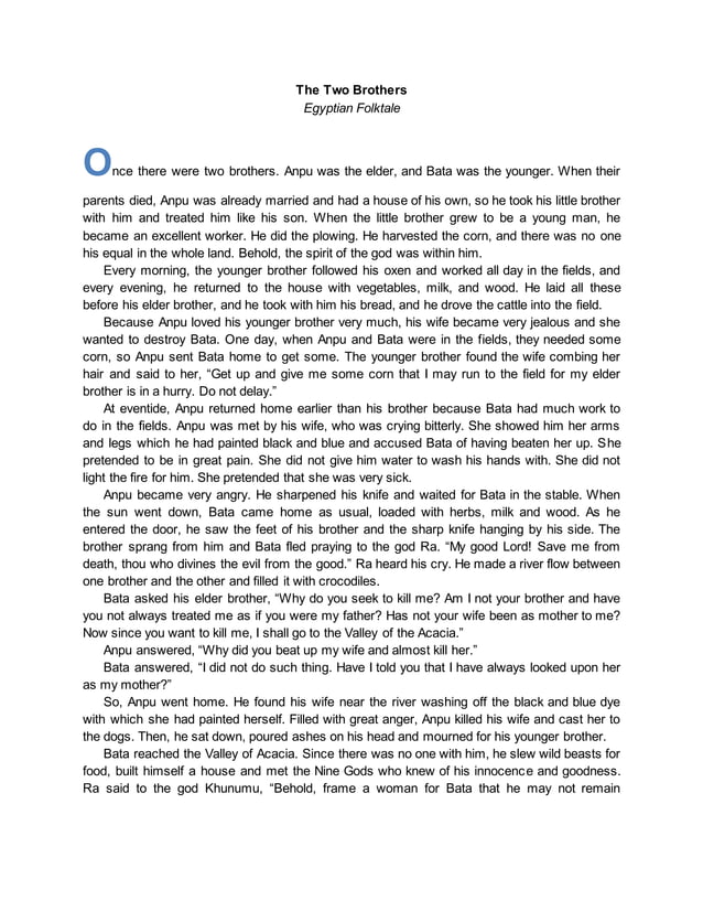 The two brothers PDF