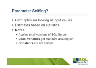The two faces of sql parameter sniffing | PDF