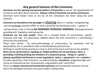 The two faces of the commons