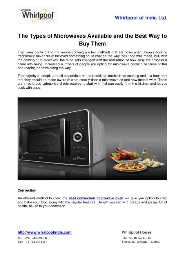 The Types of Microwaves Available and the Best Way to Buy Them