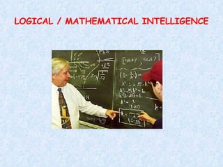 LOGICAL / MATHEMATICAL INTELLIGENCE 