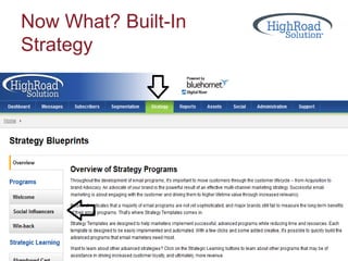 Now What? Built-In
Strategy
www.highroadsolution.com
 