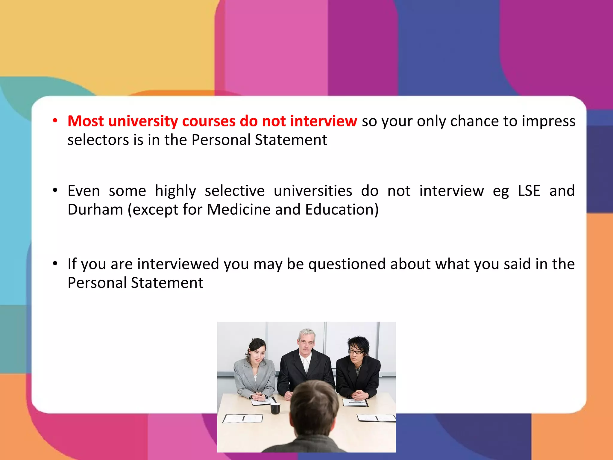 The ucas application form ppt