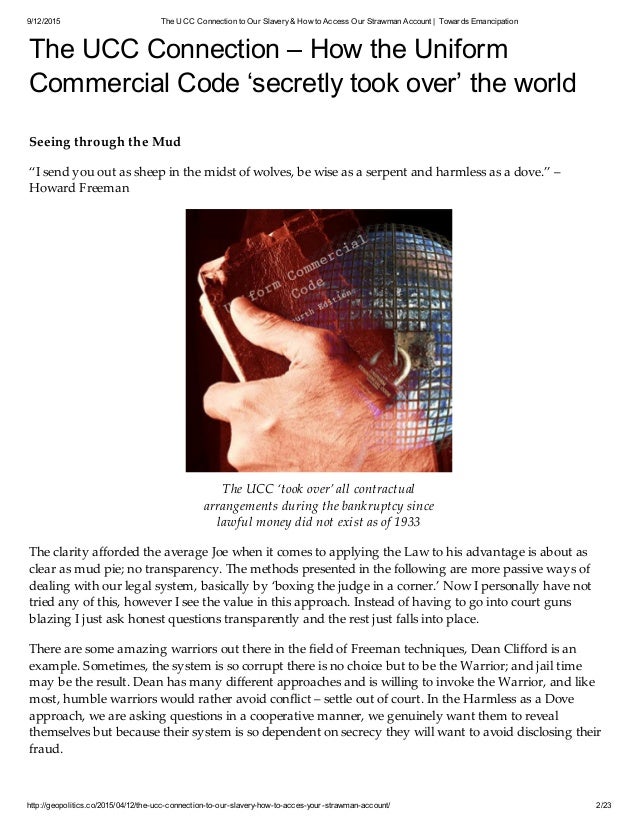 Free Download The Ucc Connection By Howard Freeman Pdf Programs