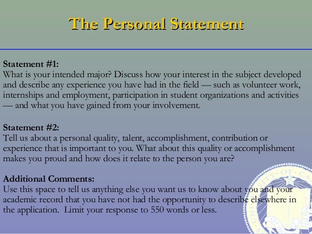 uw transfer personal statement examples
