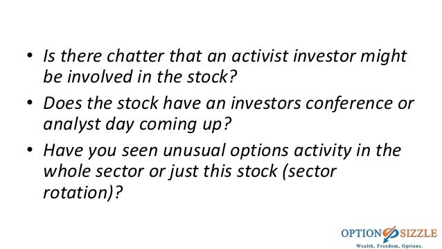 How to trade unusual options activity