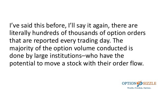 How to trade unusual options activity