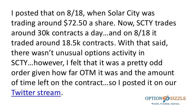 How to trade unusual options activity