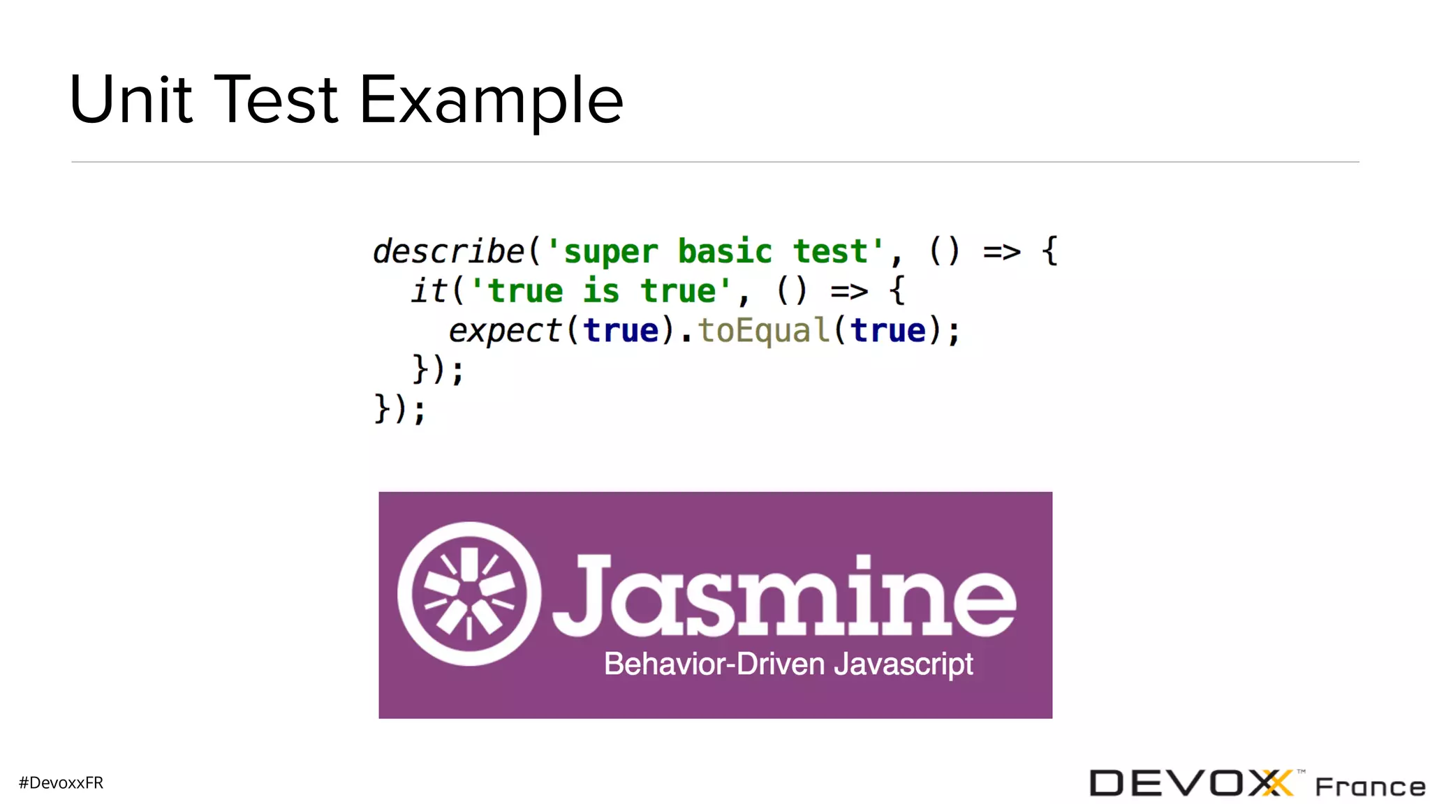 #DevoxxFR Unit Test Example 