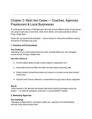 Ghl Questions The Ultimate GoHighLevel ghl Playbook pdf | PDF