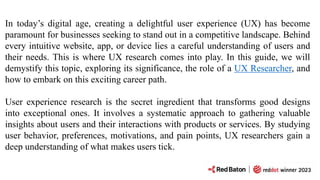 🔬 ux research framework (pdf, https: errwd4nw), a... The Ultimate Guide for UX Research.pptx