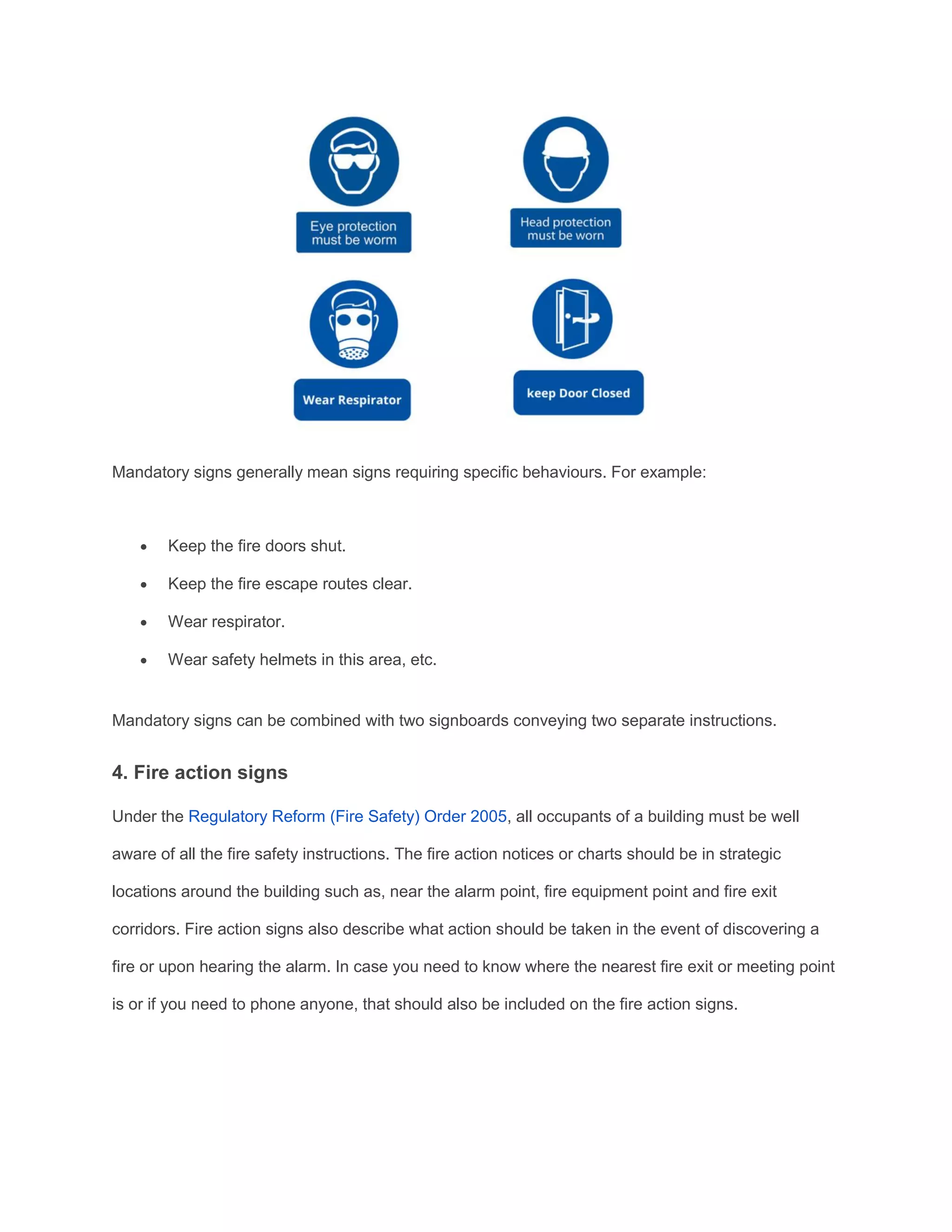 The ultimate guide on fire safety signs | PDF
