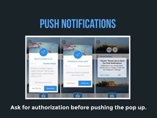 Push notifications examples
 