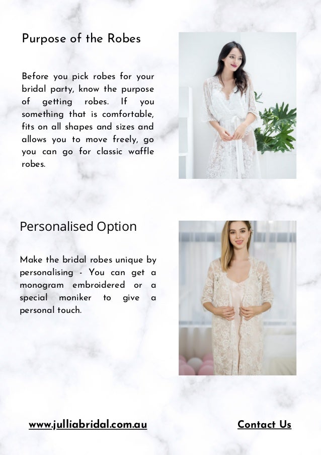 The ultimate guide to buying beautiful bridal robes