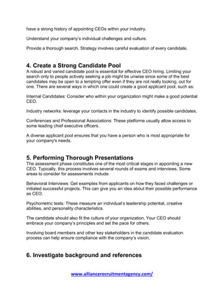 The Ultimate Guide to Chief Executive Officer Recruitment Finding the ...