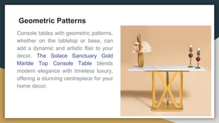 The Ultimate Guide to Choosing the Perfect Console Table for Your ...