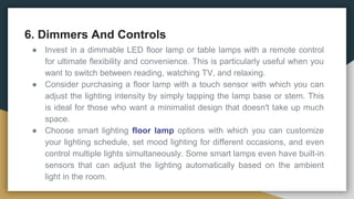 The Ultimate Guide To Choosing The Perfect Floor Lamp | PPTX