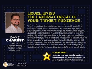 Level Up By
Collaborating with
Your Target Audience
When it comes to content creation, far too often content is created in...