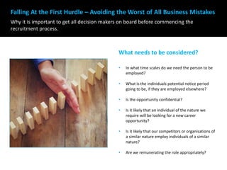 Falling At the First Hurdle – Avoiding the Worst of All Business Mistakes
Why it is important to get all decision makers o...