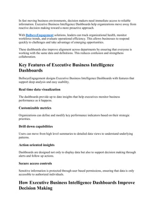The Ultimate Guide to Executive Business Intelligence Dashboards for ...