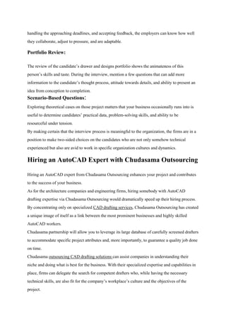 The Ultimate Guide to Hiring Top CAD Drafters. | PDF