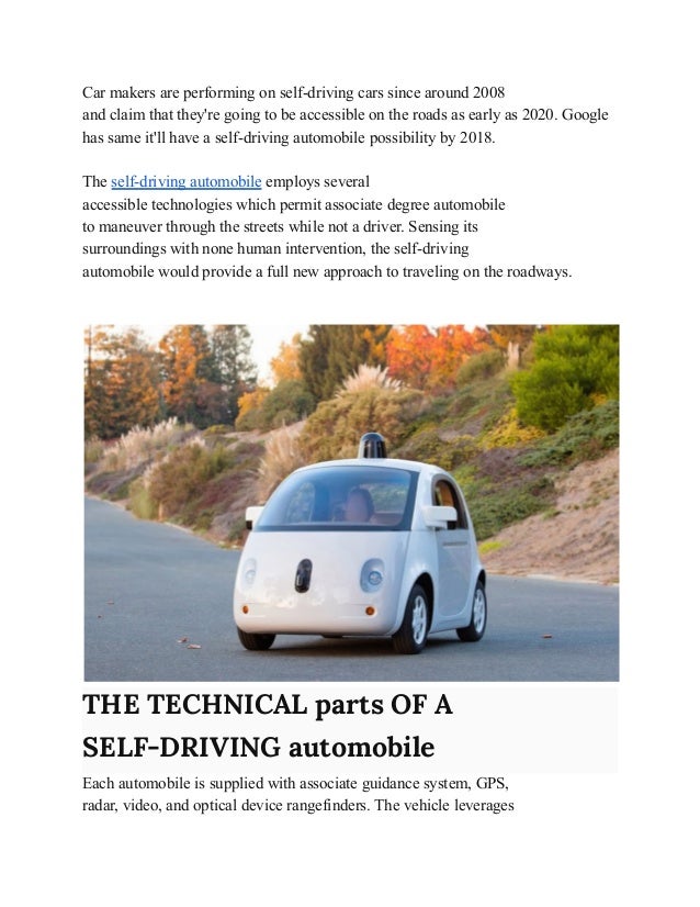 The ultimate guide to how do self driving cars work